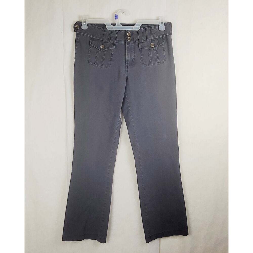 Sundance Alberta grey utility flap pocket straight leg pants size 8 Y2K
